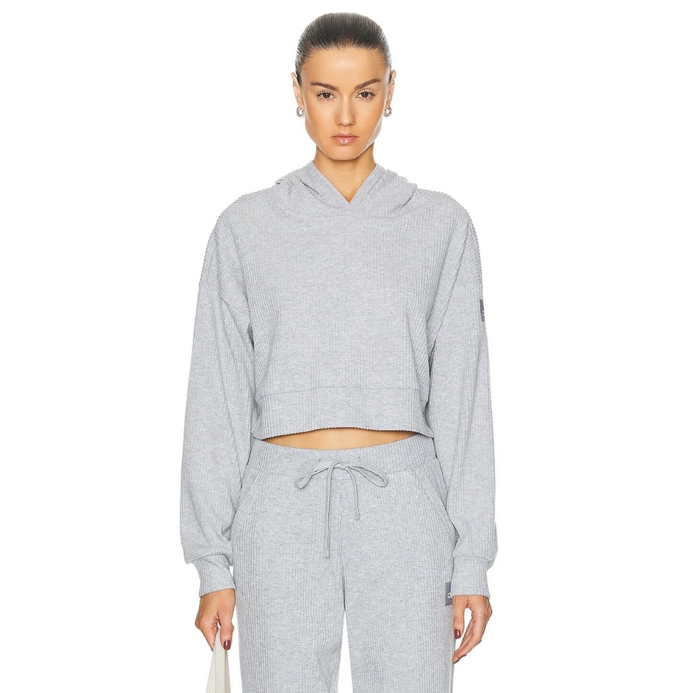 Alo Yoga Muse Hoodie Athletic Heather Grey S
